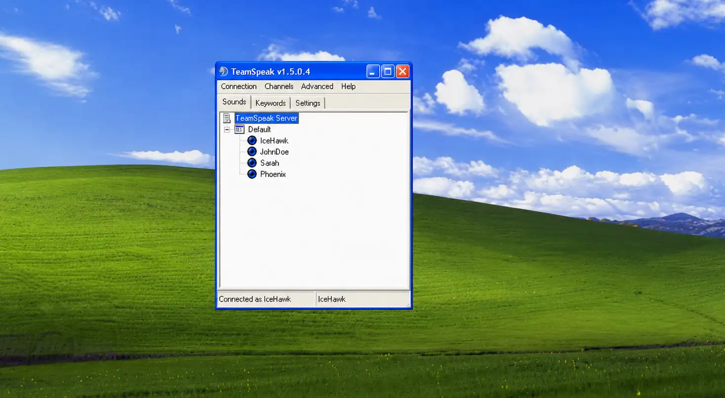 Primeiras versões do TeamSpeak